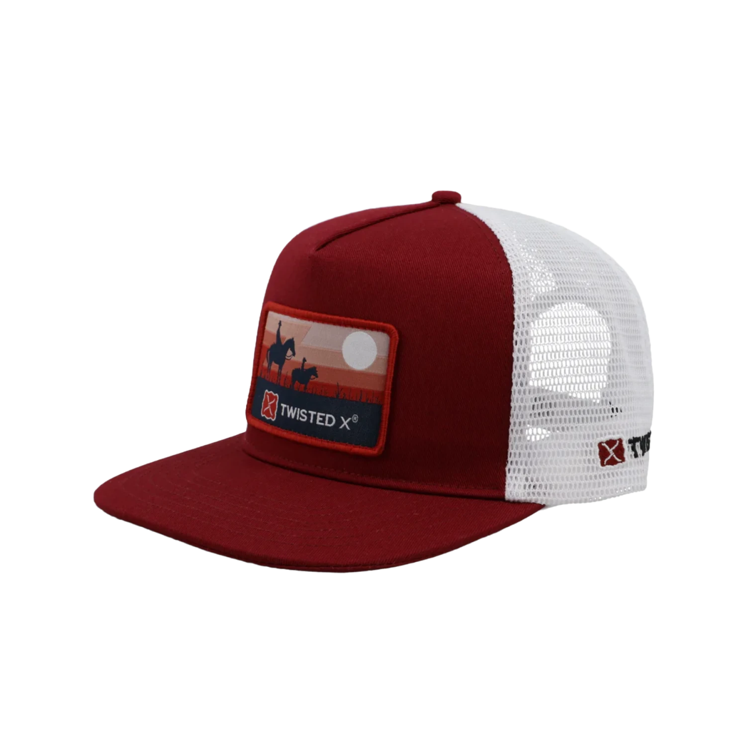 Twisted X Unisex Western Patch Red Cap CAP0007 1 Twisted X Unisex Western Patch Red Cap CAP0007
