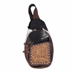 American Darling® Ladies Tooled Leather Sling Bag ADBG1103A