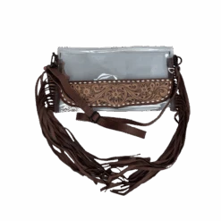 American Darling® Clear Floral Tooled Crossbody Bag ADBGZ716