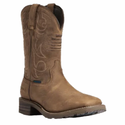 Ariat Men's Hybrid Patriot Waterproof Distressed Brown Boots 10038354