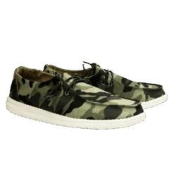 Hey Dude Ladies Wendy Camo Shoes 121417003