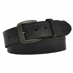 3D Belt Company Men's Latigo Creased Black Leather Belt D1140