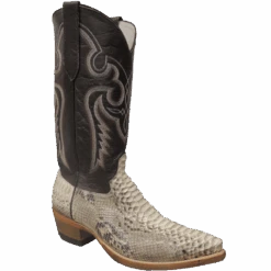 Cowtown Men's Chocolate Cut Python Western Boot N818
