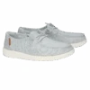 Hey Dude Ladies Wendy Linen Chambray Light Grey Shoes 121413058