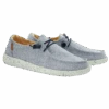 Hey Dude Ladies Wendy Linen Chambray White Blue Shoes 121410119