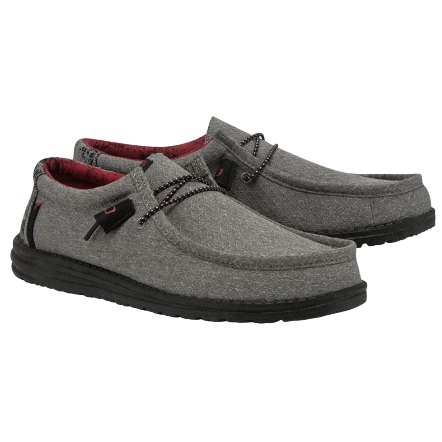 Hey Dude® Men's Wally Eco Ascend Ripstop Grey Shoes 112623335 1 Hey Dude® Men's Wally Eco Ascend Ripstop Grey Shoes 112623335