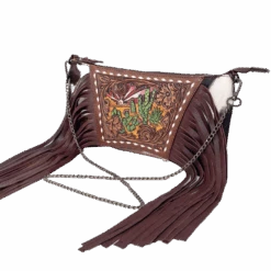 American Darling® Ladies Western Fringed Brown Purse ADBGZ691G