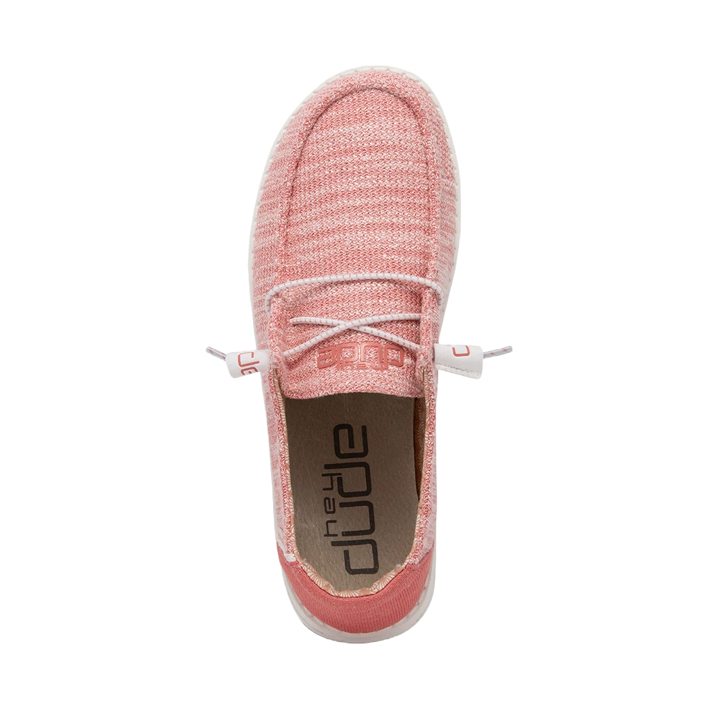 Hey Dude Ladies Wendy Stretch Coral Pearl Slip On Shoe 121415071 2 Hey Dude Ladies Wendy Stretch Coral Pearl Slip On Shoe 121415071 - Image 2