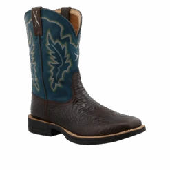 Twisted X® Men's 11" Tech X Chocolate & Teal Western Boots MXW0002