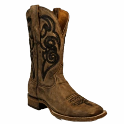 Corral Boots Corral® Men's Brown Embroidered Square Toe Western Boots A3303