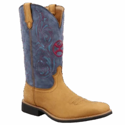 Twisted X® Men's Hooey Peanut And Teal Square Toe Boots MHY0034