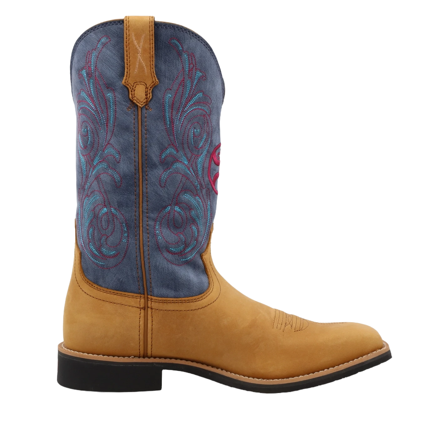 Twisted X® Men's Hooey Peanut And Teal Square Toe Boots MHY0034 2 Twisted X® Men's Hooey Peanut And Teal Square Toe Boots MHY0034 - Image 2