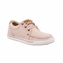 Twisted X® Ladies Moc Toe Baby Pink Slip-On Casual Shoes WCA0053