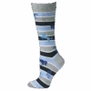 Boot Doctor Ladies Running Horse Blue & Grey Tall Crew Socks 0418113