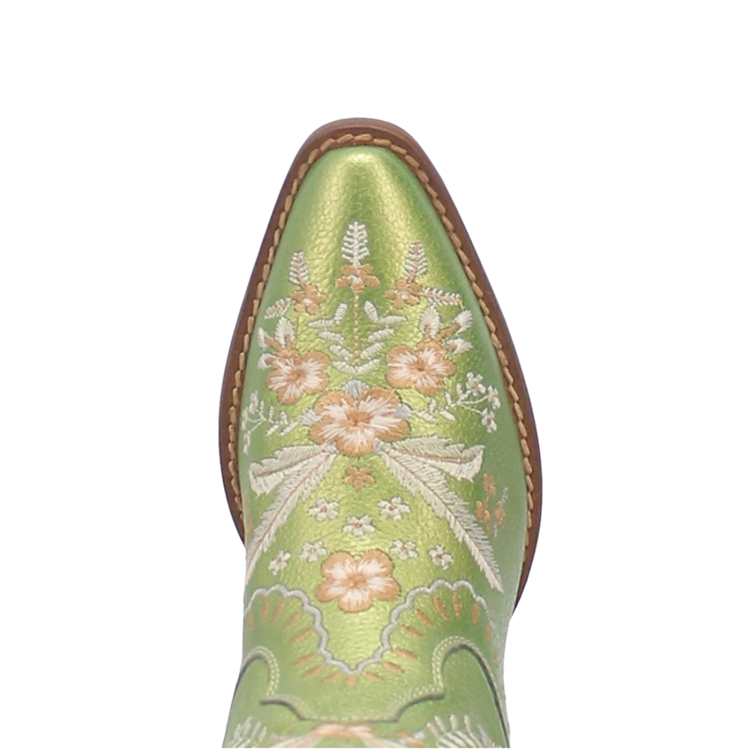 Dingo Ladies Primrose Metallic Green Snip Toe Boots DI748-MNT 2 Dingo Ladies Primrose Metallic Green Snip Toe Boots DI748-MNT - Image 2