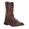 Justin Men's Stampede Driller Tan Soft Square Toe Work Boots SE4681