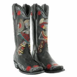 Old Gringo® Ladies Reinas Rustic Beige & Black Western Boots L3588-2