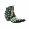 Old Gringo® Ladies Eagle Flight Black & Aqua Snip Toe Booties BL3515-1