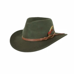 Outback Men's Randwick Moss Green Wool Western Hat 1321-MOS