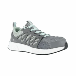 Reebok Ladies Athletic Fusion Flexweave Grey/Mint Green Work Shoes RB316
