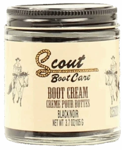 Scout Black Leather Boot Cream Polish 3.7oz 0350201