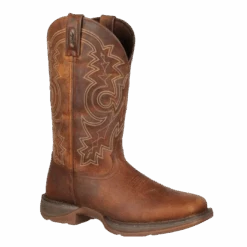 Durango® Men's 12" Western Brown Square Toe Work Boots DB4343