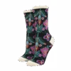 SockSmith Ladies Alyssa Floral Black Socks WNC2638-BLK