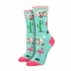 Sock Smith Ladies "Retro Camper" Mint Crew Socks WNC2949-MNT