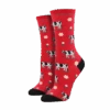 Sock Smith Ladies "LEGENDAIRY"Red Crew Socks WNC1516-RED