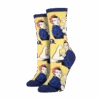 SockSmith Ladies Rosie The Riveter Yellow Crew Socks SSW1290