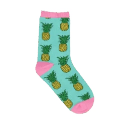 SockSmith Childrens Pineapple Mint Crew Socks KC70704