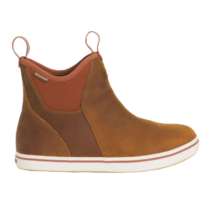 XTRATUF® Men's 6' Leather Orange Ankle Deck Boot XAL700 2 XTRATUF® Men's 6' Leather Orange Ankle Deck Boot XAL700 - Image 2