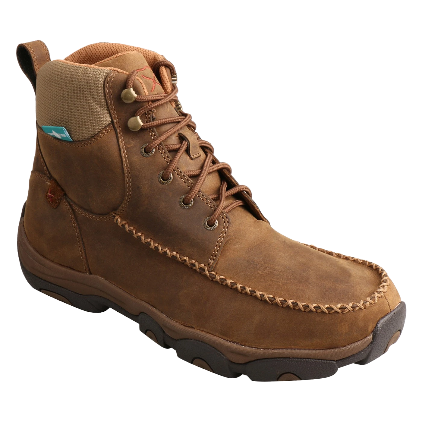 Twisted X Men's Distressed Saddle Brown Driving Moc Boots MHKW005 1 Twisted X Men's Distressed Saddle Brown Driving Moc Boots MHKW005
