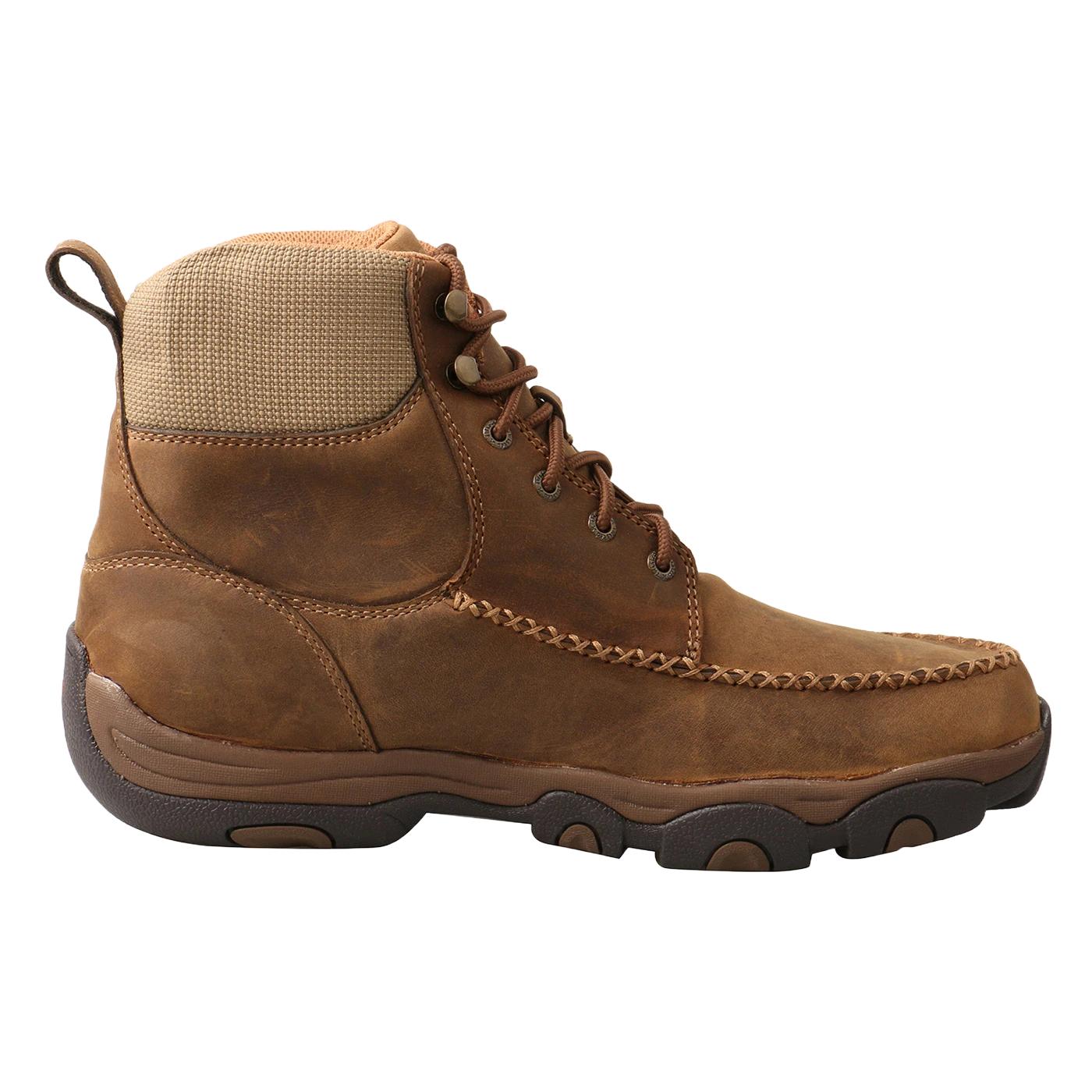 Twisted X Men's Distressed Saddle Brown Driving Moc Boots MHKW005 2 Twisted X Men's Distressed Saddle Brown Driving Moc Boots MHKW005 - Image 2