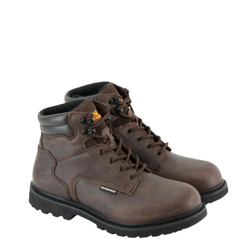 Thorogood Men's Waterproof Soft Toe Crazy Horse Brown Boots 864-4278 1 Thorogood Men's Waterproof Soft Toe Crazy Horse Brown Boots 864-4278