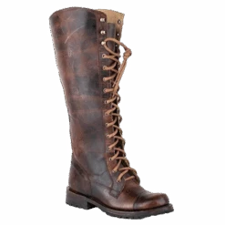 Stetson LadiesBrown 16" Shaft Lace-Up Boots 12-021-7107-1402