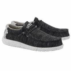 Hey Dude Men's Wally Stretch Meteorite Shoes 110383264