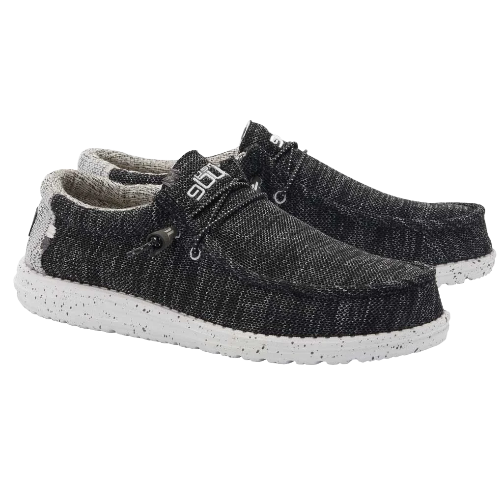 Hey Dude Men's Wally Stretch Meteorite Shoes 110383264 1 Hey Dude Men's Wally Stretch Meteorite Shoes 110383264
