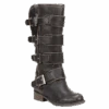 Corral Boots Corral Ladies Distressed Black Straps And Zipper P5079