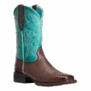 Ariat® Ladies Turquoise & Dark Cottage Cattle Drive Boots 10033870