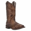 Laredo® Ladies Charli Square Toe Tan Pull On Western Boots 5893