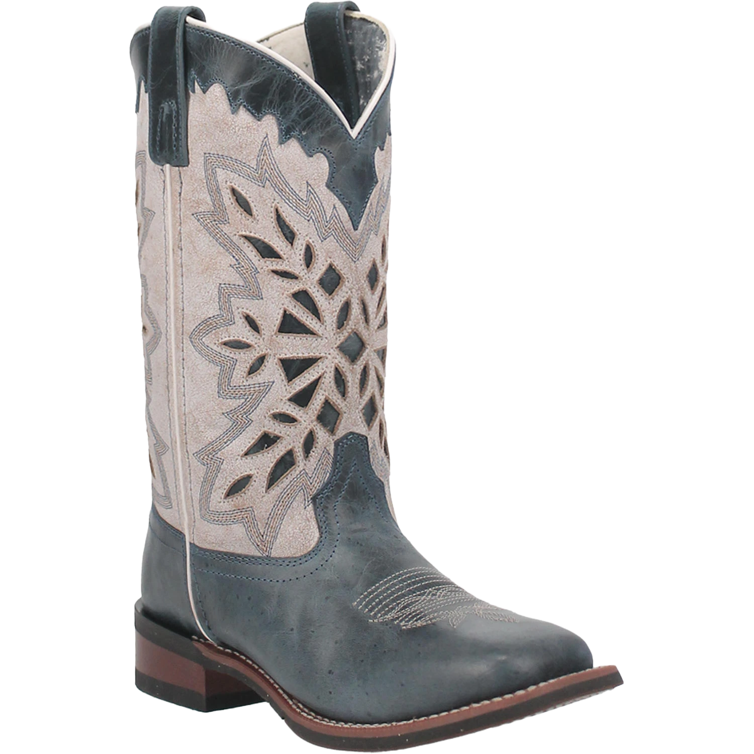 Laredo Ladies Dolly 11" Broad Square Toe Black Pull-On Western Boots 5880 1 Laredo Ladies Dolly 11" Broad Square Toe Black Pull-On Western Boots 5880