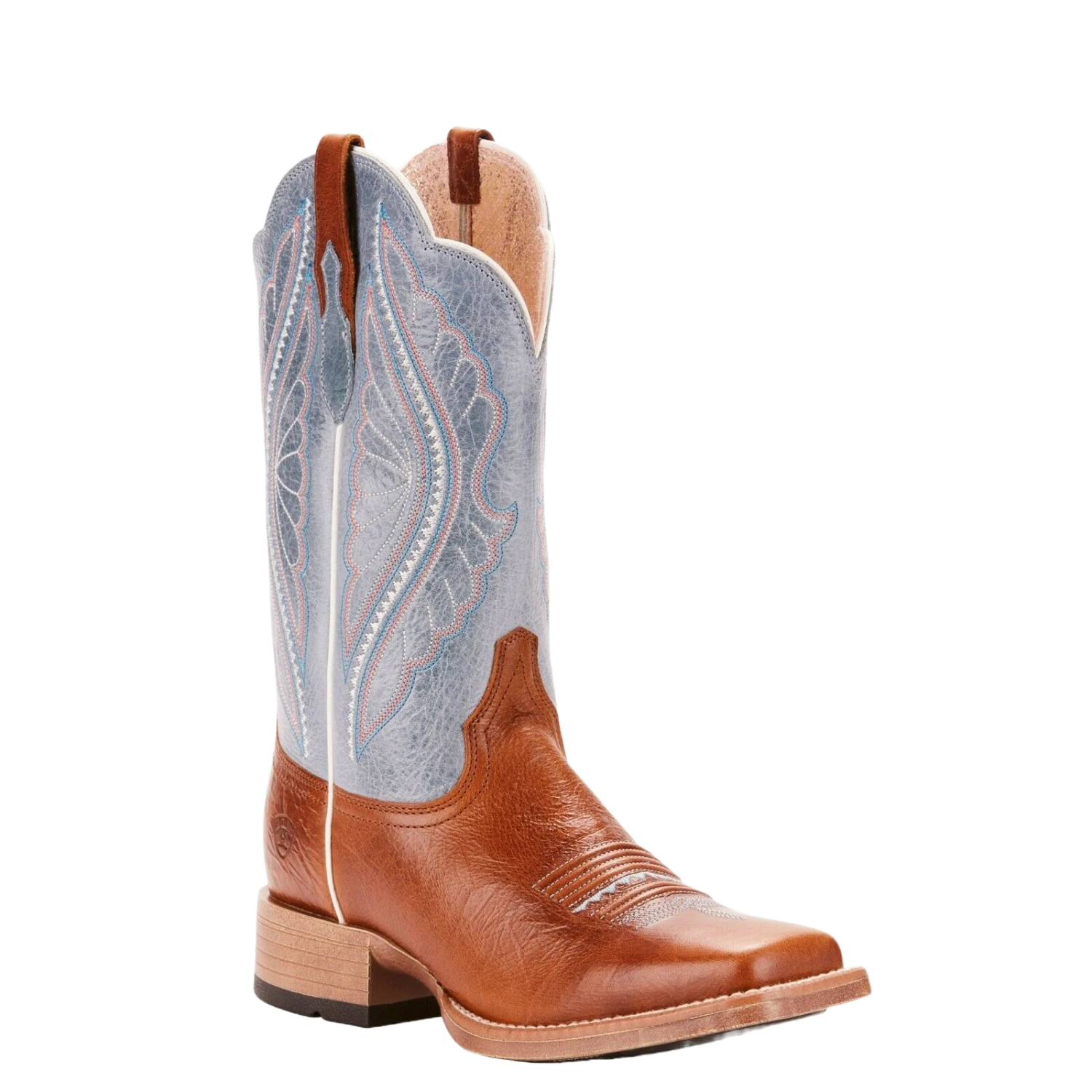 Ariat® Ladies Gingersnap & Baby Blue PrimeTime Western Boot 10025032 1 Ariat® Ladies Gingersnap & Baby Blue PrimeTime Western Boot 10025032