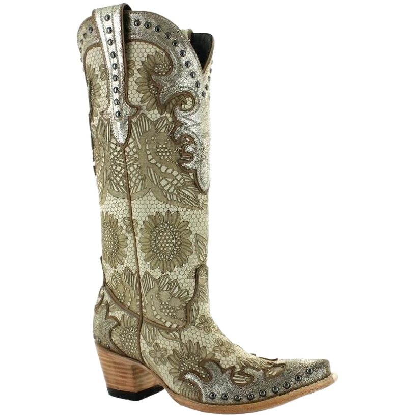 Double D Ranch By Old Gringo Ladies Something New Bone Boots DDL076-1 1 Double D Ranch By Old Gringo Ladies Something New Bone Boots DDL076-1
