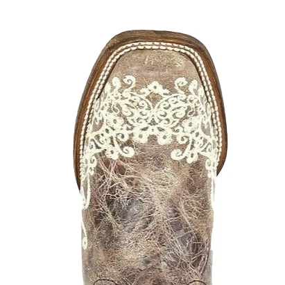 Corral Boots Corral Ladies Iconic Lisa Brown Crater Bone Embroidered Boots A2663 2 Corral Boots Corral Ladies Iconic Lisa Brown Crater Bone Embroidered Boots A2663 - Image 2