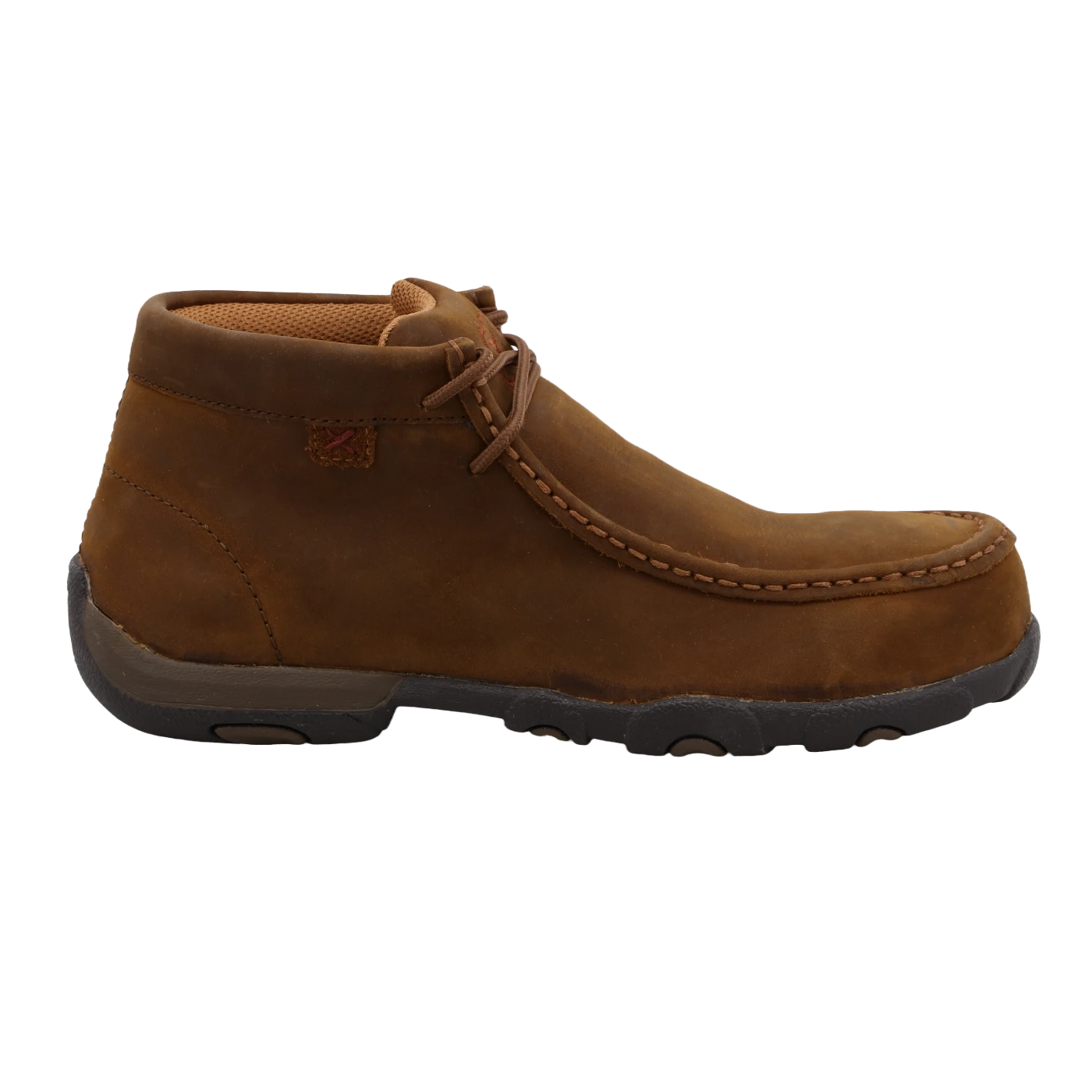 Twisted X® Ladies Work Chukka Driving Moc Distressed Saddle Brown Shoes WDMST01 2 Twisted X® Ladies Work Chukka Driving Moc Distressed Saddle Brown Shoes WDMST01 - Image 2