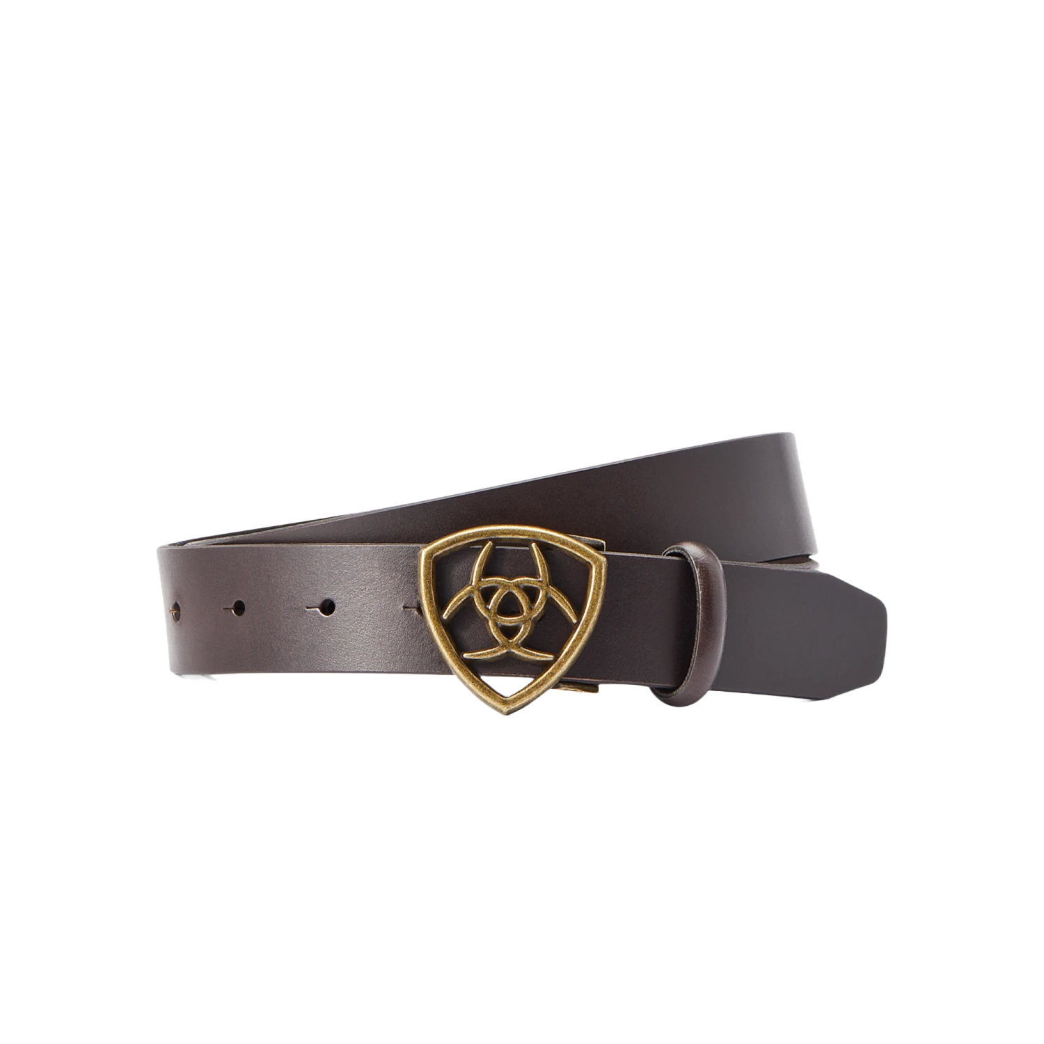 Ariat® 'The Shield' Buckle Cocoa Belt 10043948 1 Ariat® 'The Shield' Buckle Cocoa Belt 10043948