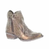 Circle G By Corral Ladies Copper Cutout Shortie Boots Q5129