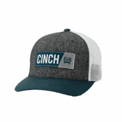 Cinch® Unisex Black & Teal Logo Trucker Cap MCC0660613
