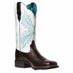 Ariat Ladies West Bound Chocolate Chip Square Toe Boots 10035987